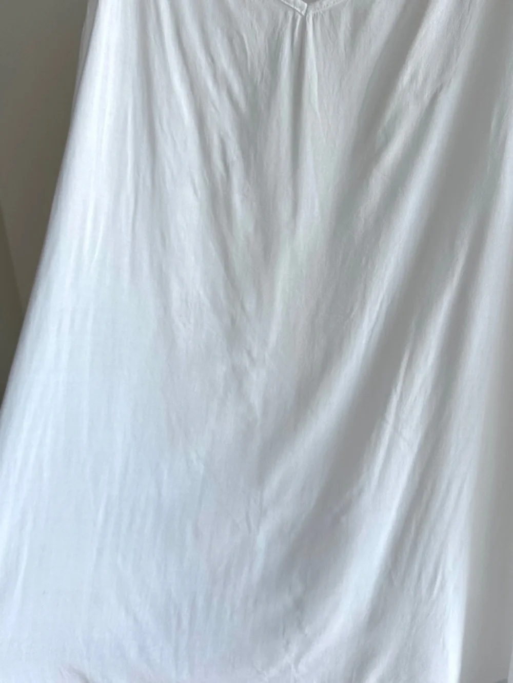 J. Crew Women’s White V-Neck Camisole Made with Liberty Fabric Shirt, Size 2X